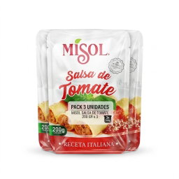 Salsa De Tomate 200 Gr Misol — Pack 3 Unidades