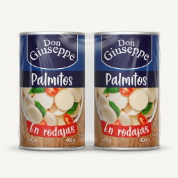 Palmito Rodajas 400 Gr Don Giuseppe — Pack 2 Unidades