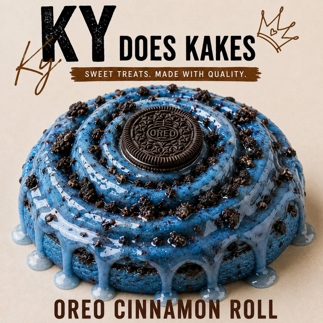 Cookie monster Cinnamon Roll