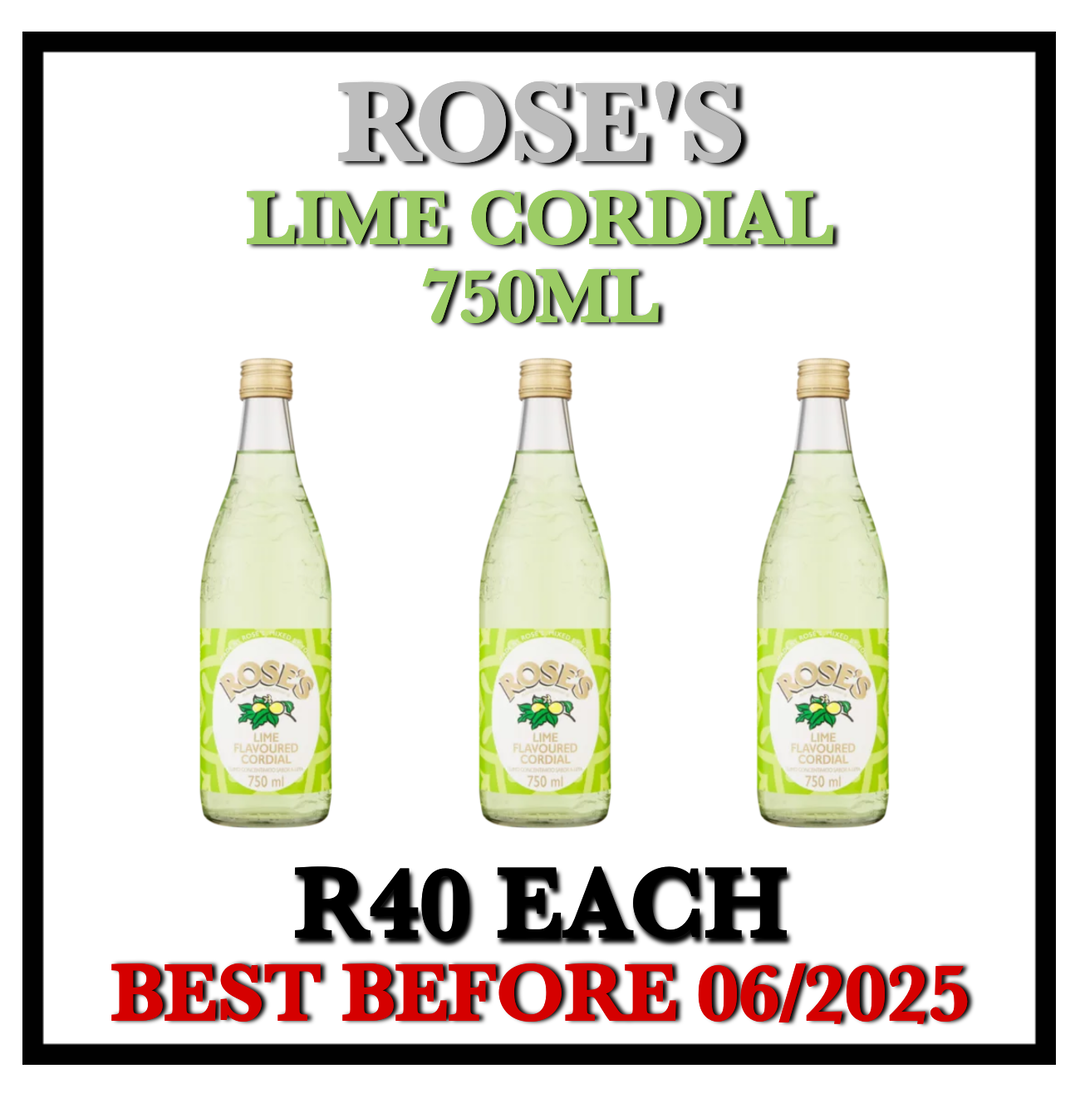 Roses Cordial Lime 750ml