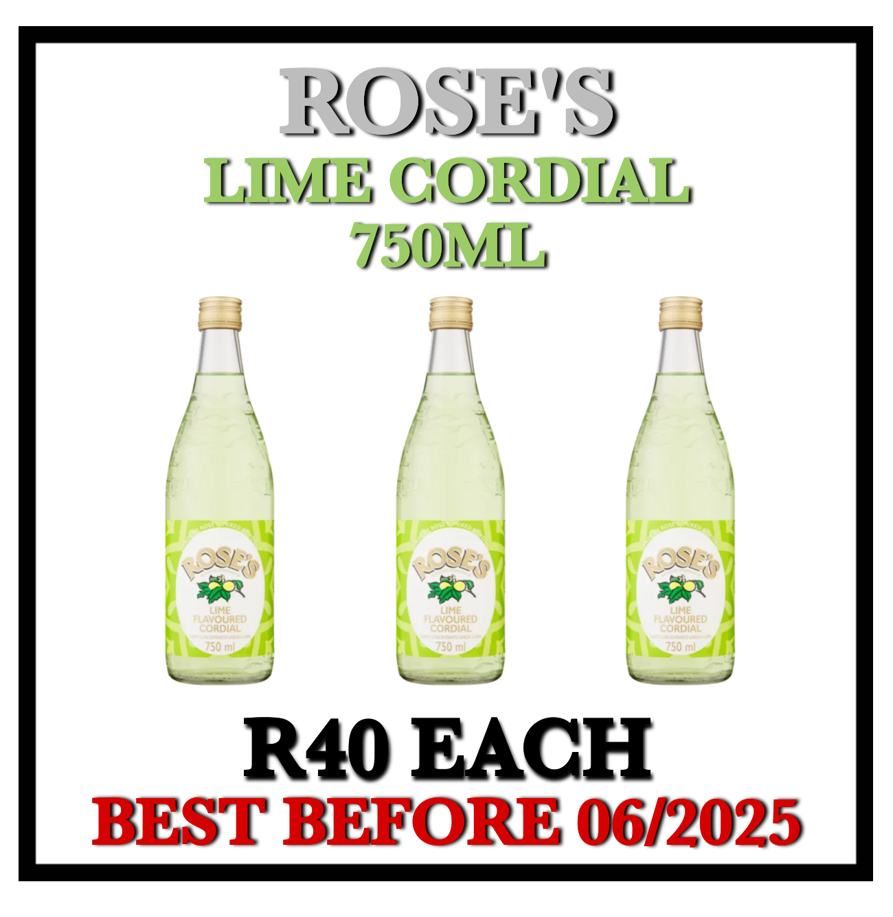 Roses Cordial Lime 750ml_0