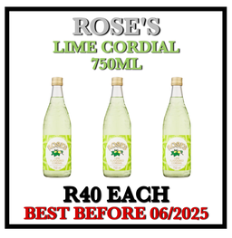 Roses Cordial Lime 750ml
