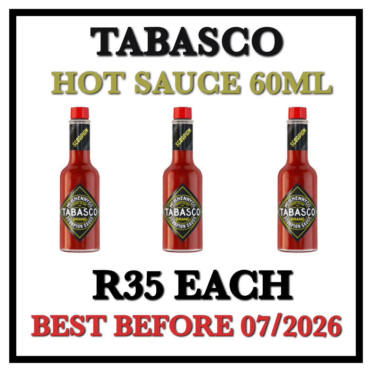 Tabasco Sauce Hot 60ml_0
