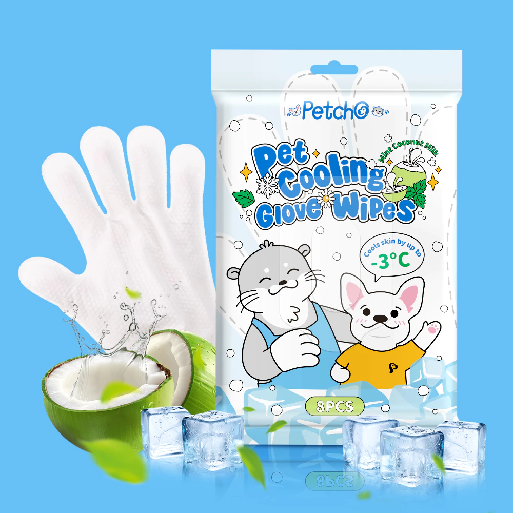 [Pre-order] Cooling Pet Glove Wipes 8pcs_1
