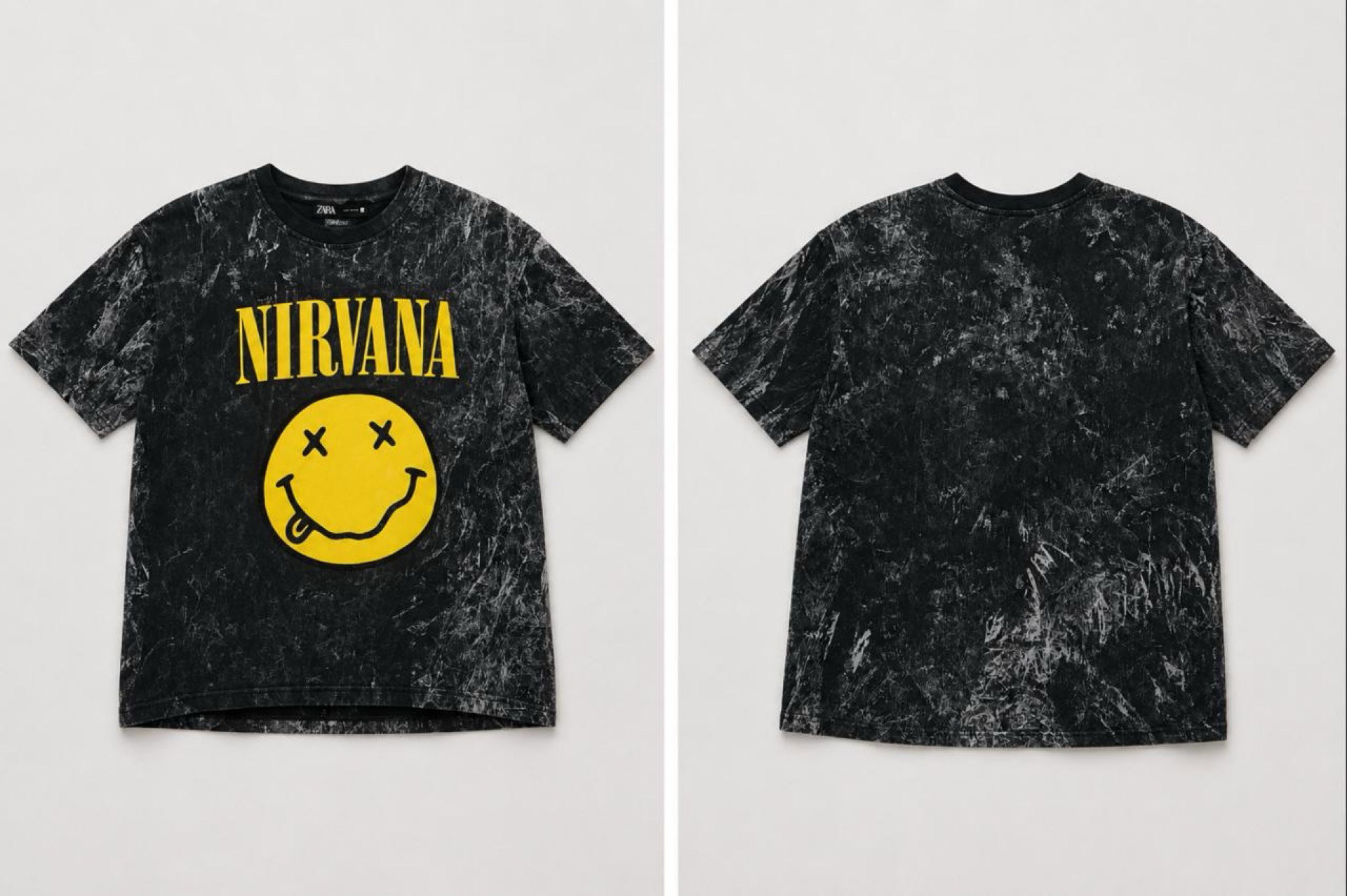 Nirvana Acid Wash Graphic Tee