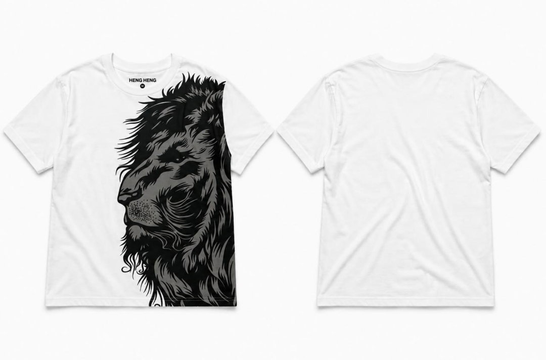 HENG HENG Lion Graphic T-Shirt