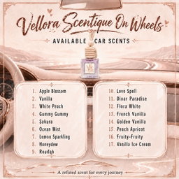 **Vellora Scentique On Wheels — Premium Car Perfume** 🚗✨