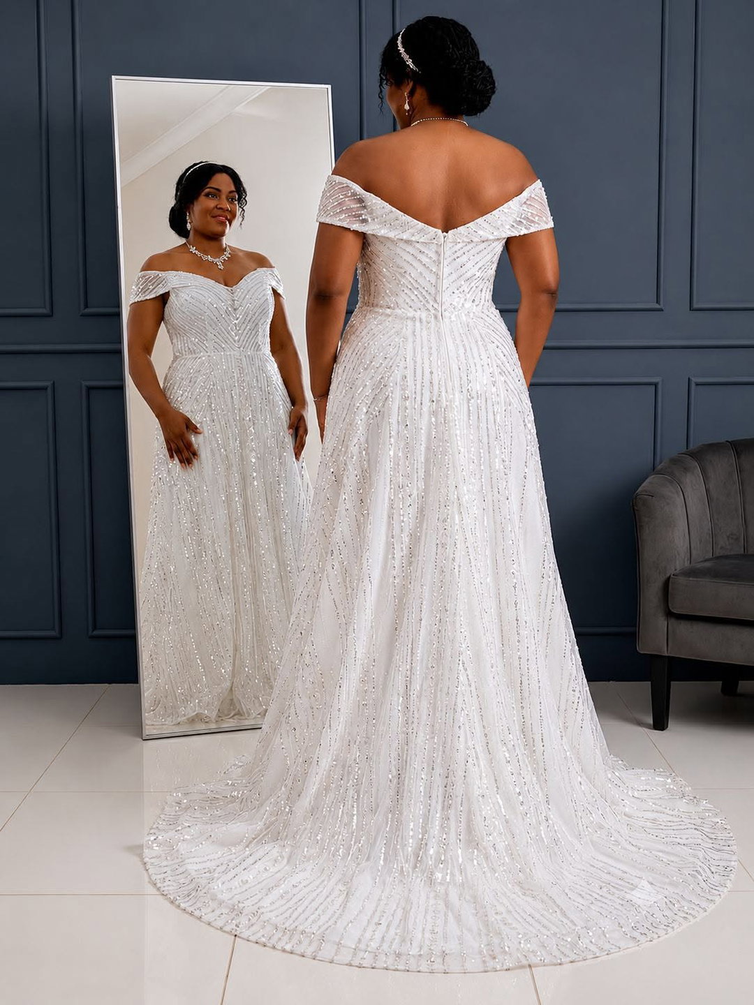 robe de soirée blanche a trance 