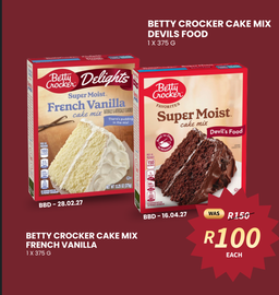 Betty Crocker Cake Mix 375g