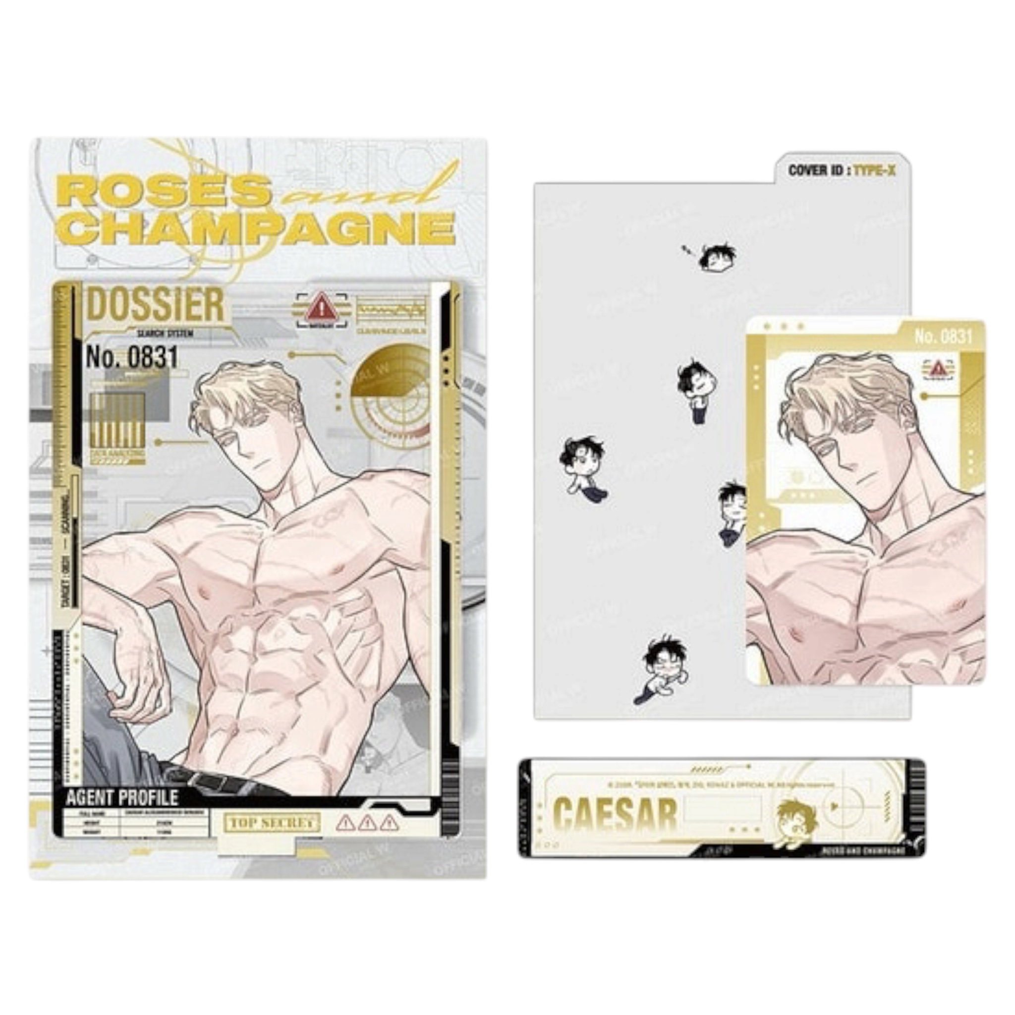 Roses & Champagne - Acrylic Stand To Dress Caesar_4