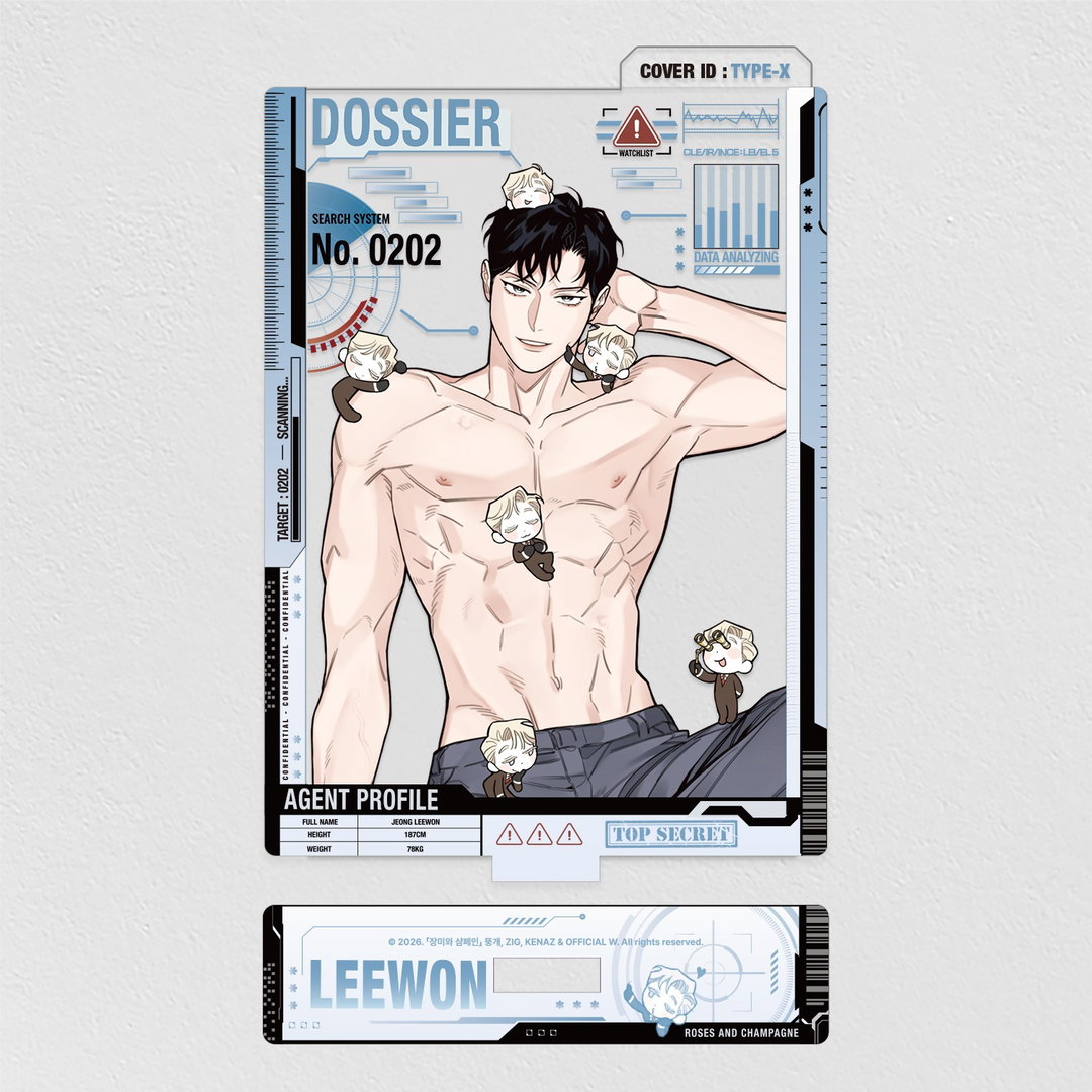 Roses & Champagne - Acrylic Stand To Dress Leewon