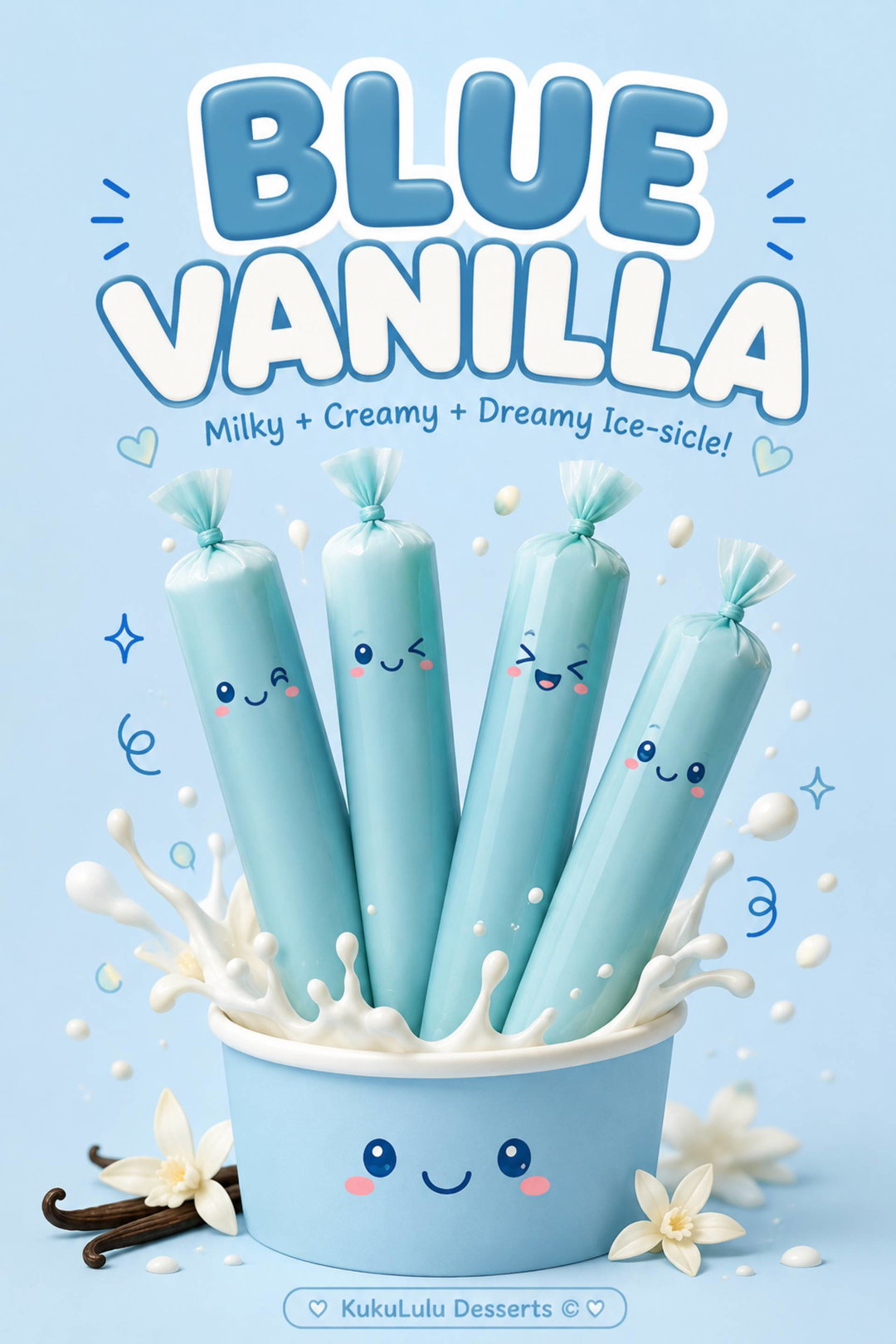 Blue Vanilla Ice-sicle