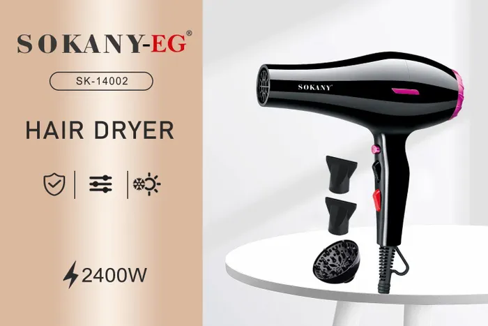 Secador de Cabelo Versátil SOKANY-EG SK-14002 com Difusor - Brilho, Definição e Cuidado Capilar_0