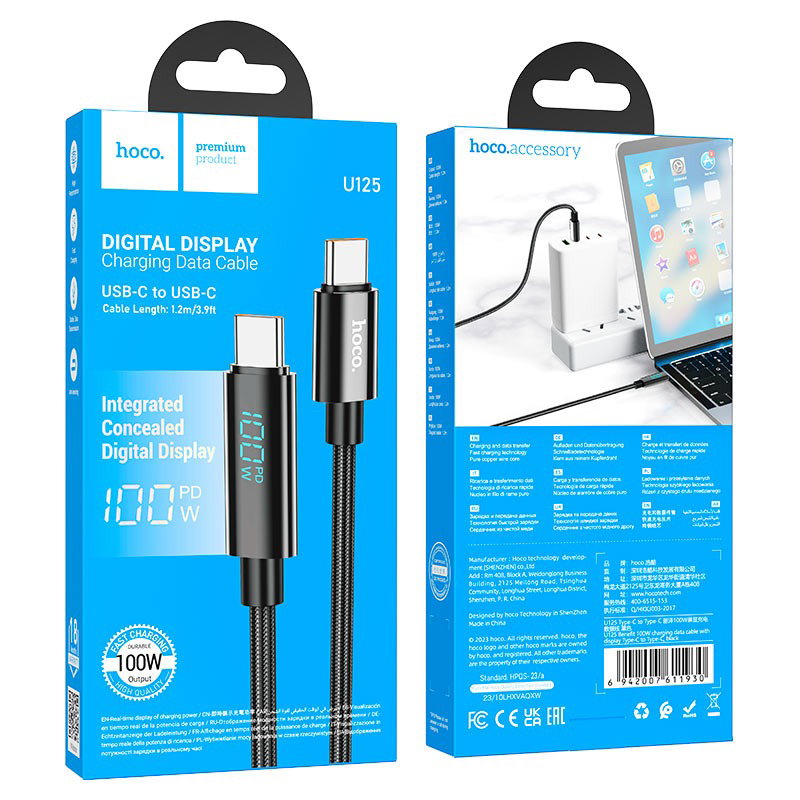 Cable Type-C to Type-C “U125 Benefit” PD 100W fast charge_0