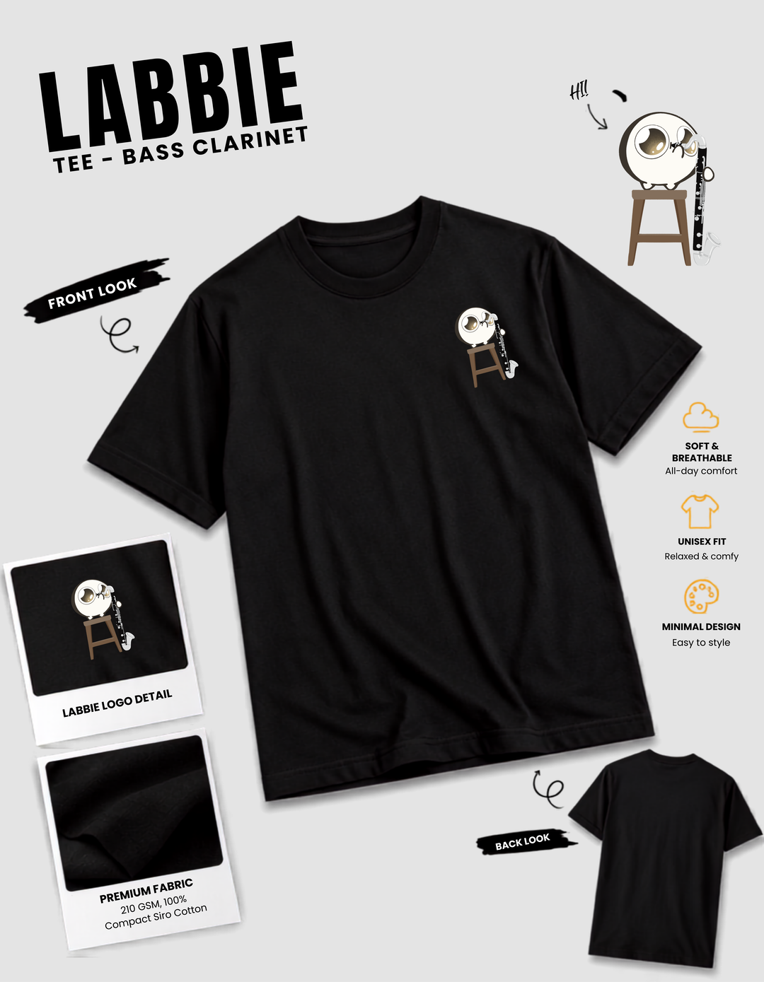 LABBIE Tee - Bass Clarinet