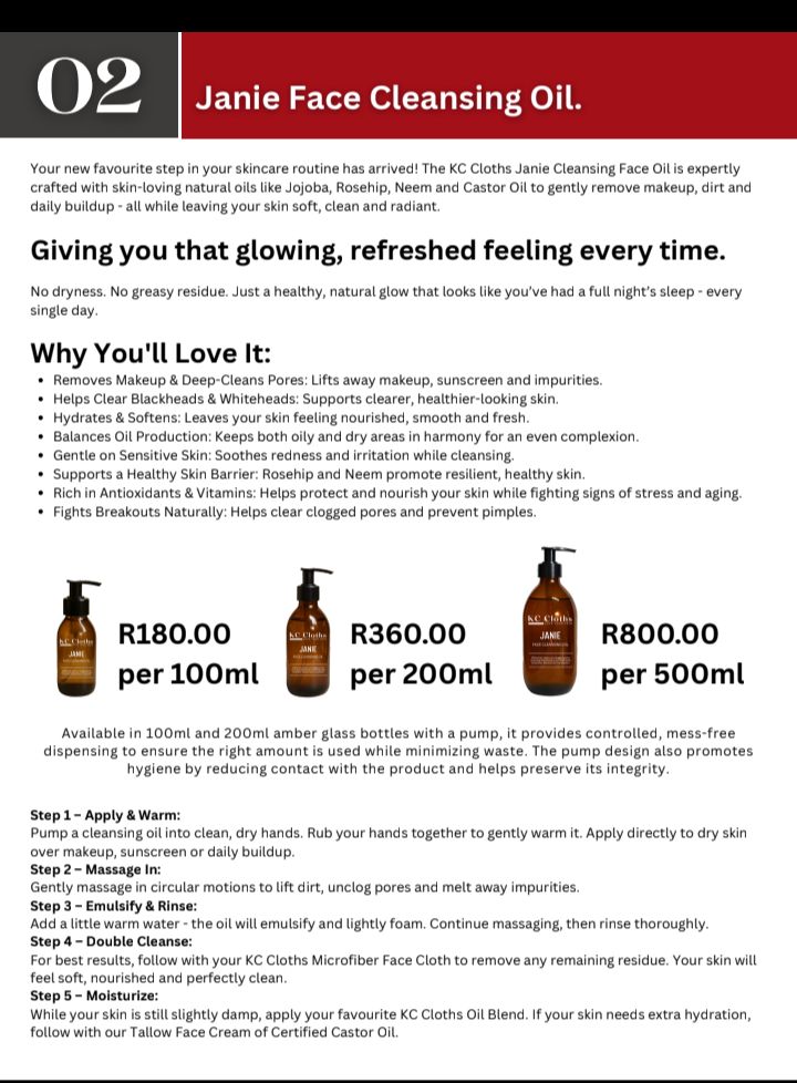 Janie Face Cleaning Oil