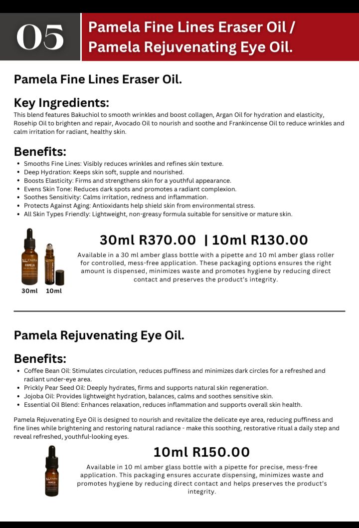 Pamela Fine Line Eraser Oil / Rejuvenating Eye Oil