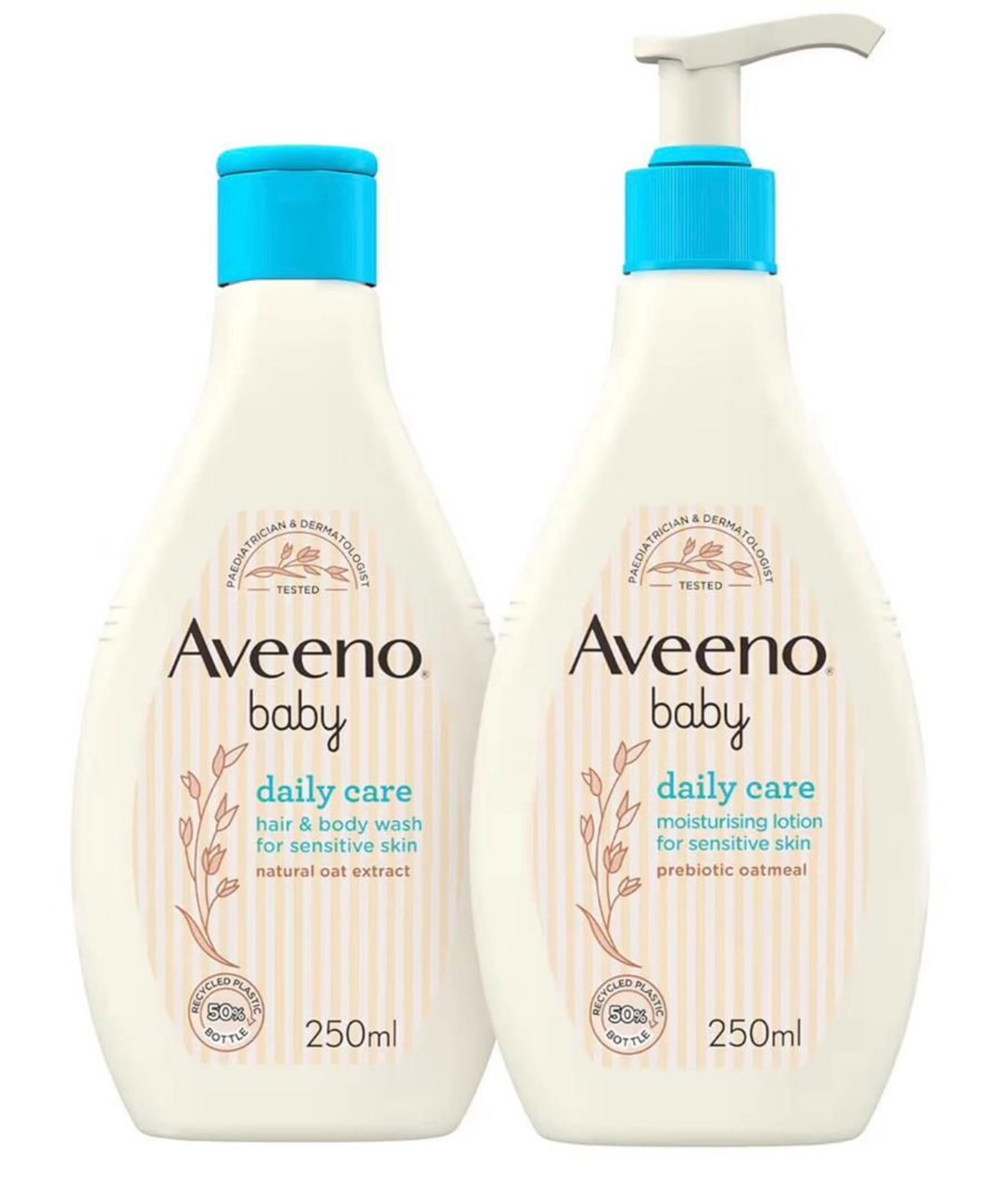 Aveeno baby wash (400ml) & lotion(250ml) set
