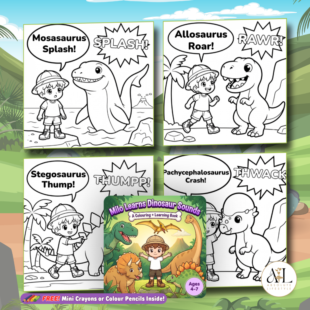 Milo Learns Sounds Kids Coloring Book Series Ages 4-7 | Premium 140gsm Activity Book Free Gift_6