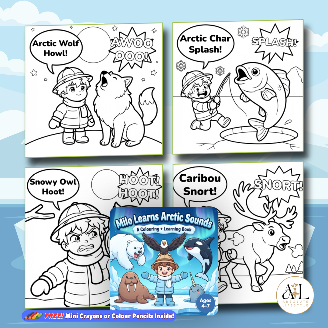 Milo Learns Sounds Kids Coloring Book Series Ages 4-7 | Premium 140gsm Activity Book Free Gift_9