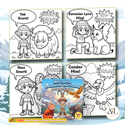 Milo Learns Sounds Kids Coloring Book Series Ages 4-7 | Premium 140gsm Activity Book Free Gift