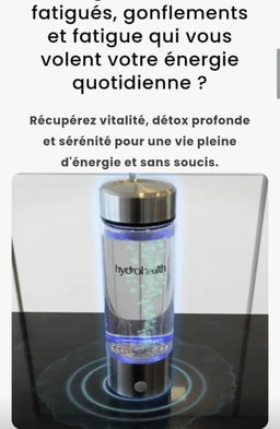 💧 Bouteille génératrice d'eau hydrogénée