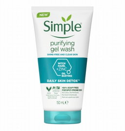 Simple Daily Skin Detox Purifying Gel Wash 