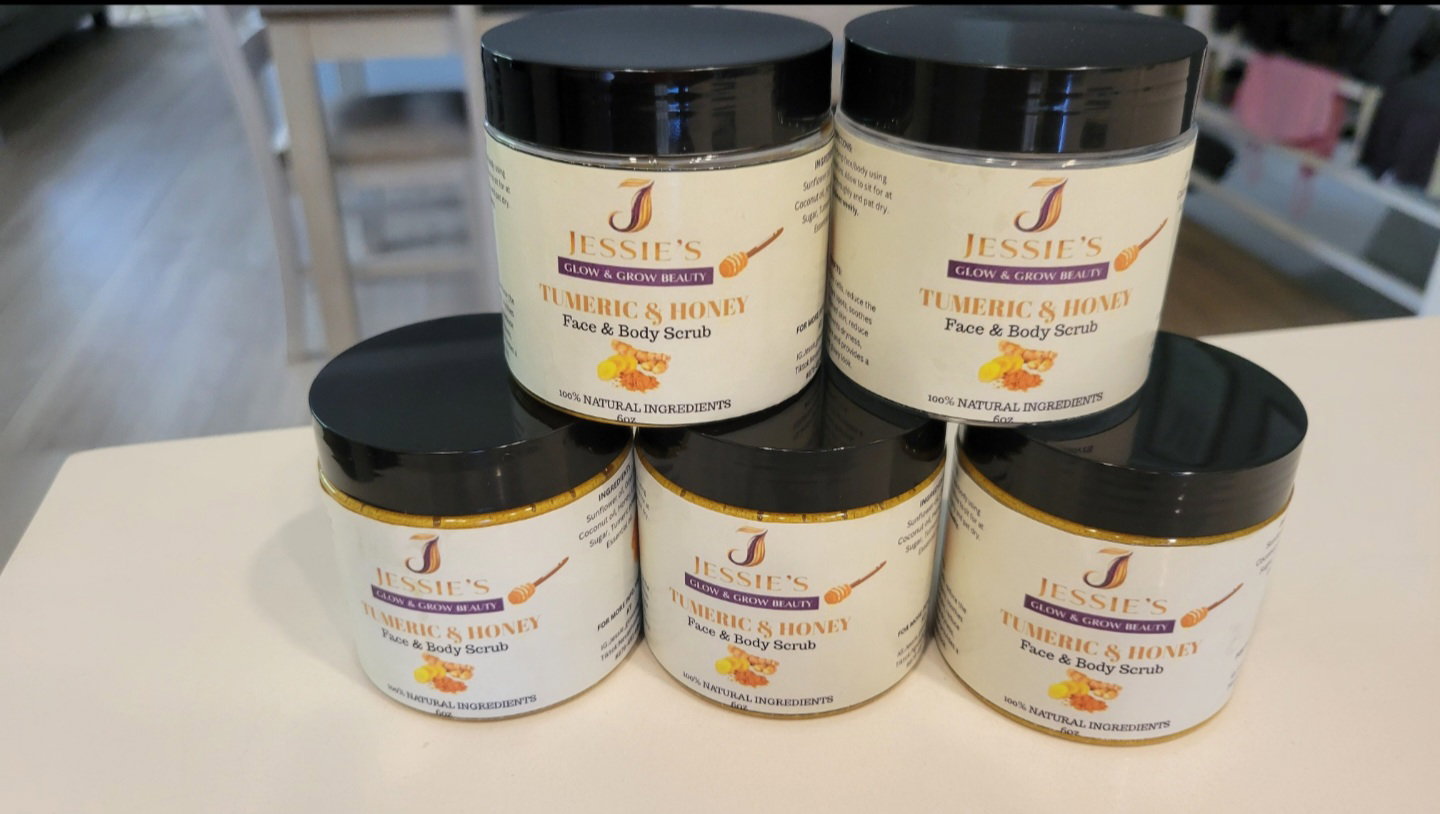TUMERIC & HONEY WHIPPED BODY SCRUB 8oz_0