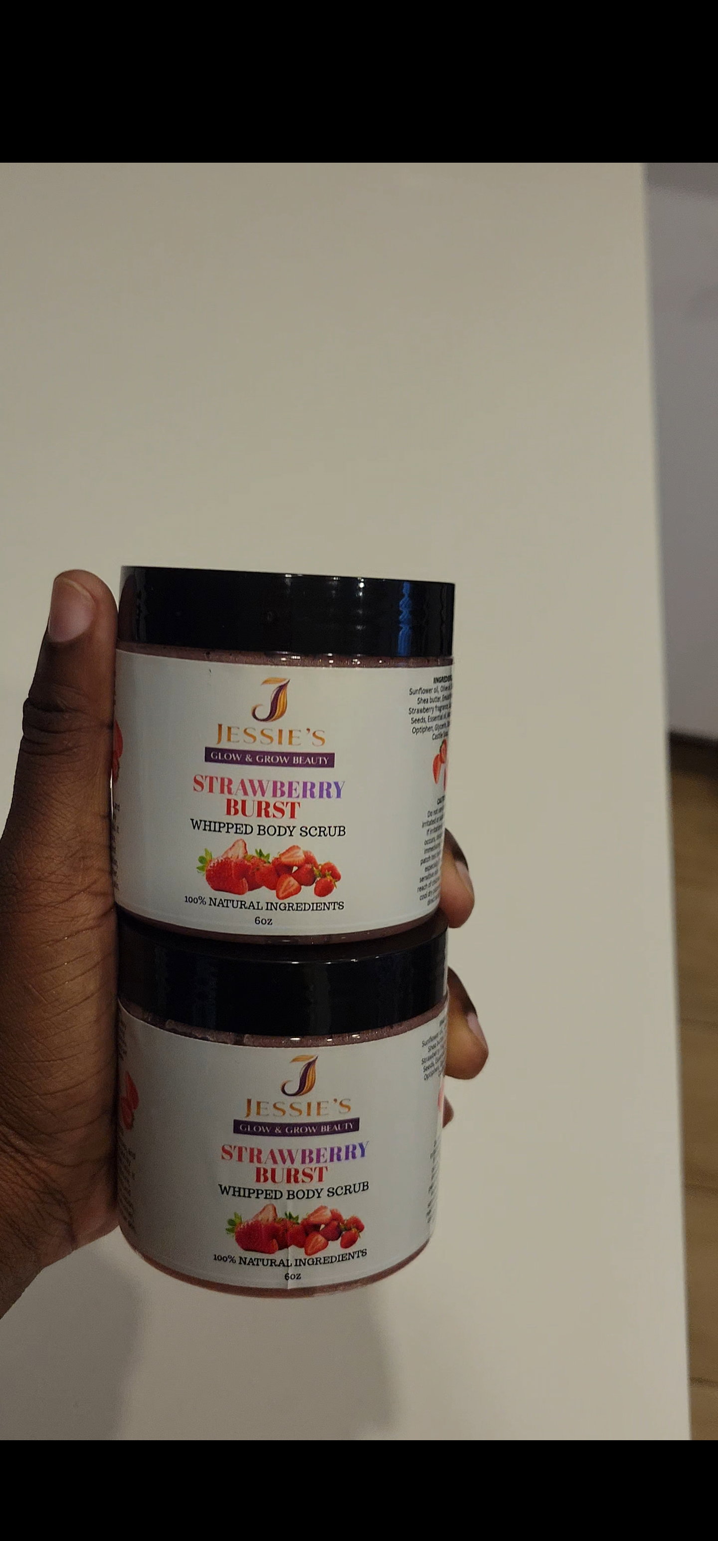STRAWBERRY BURST WHIPPED BODY SCRUB 8oz_0