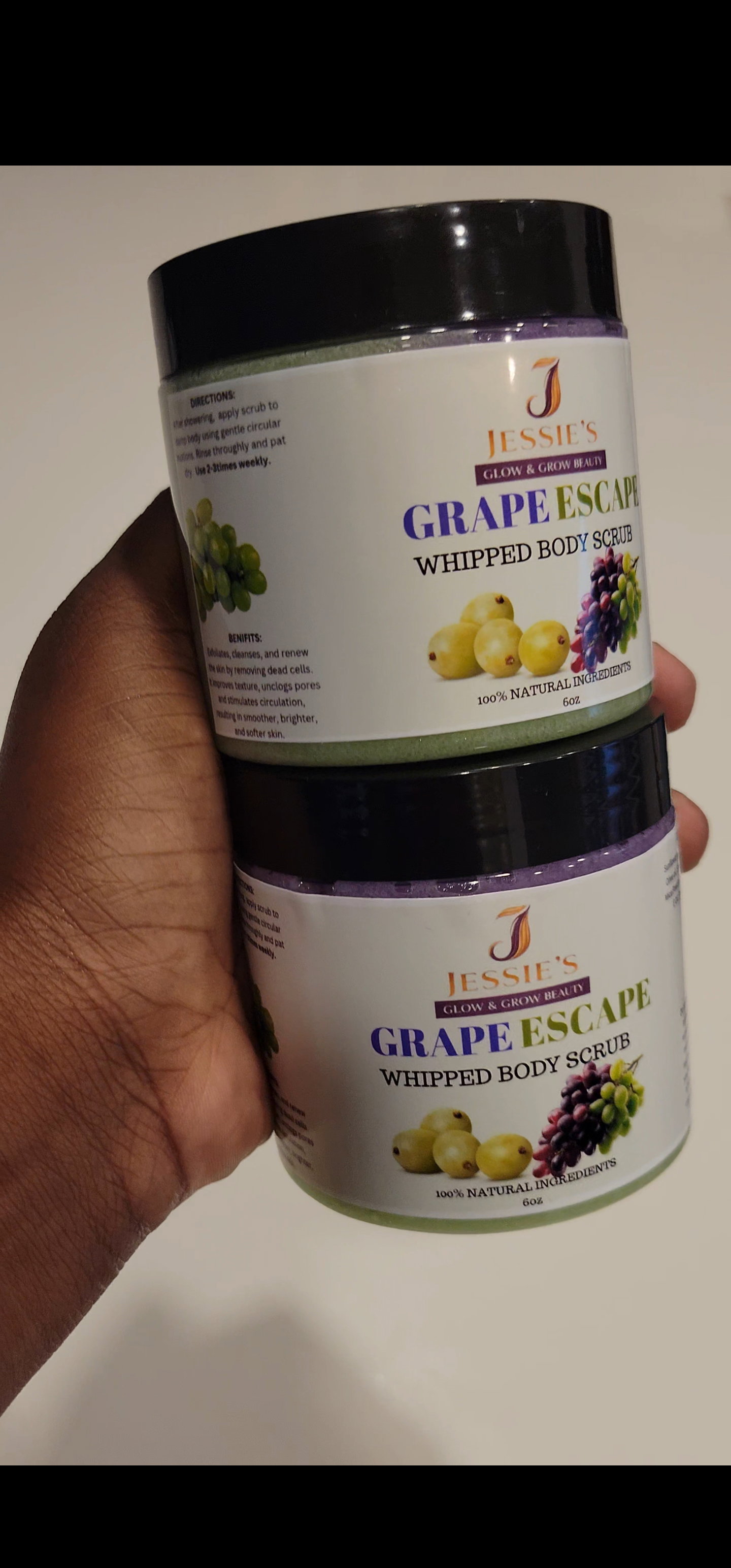 GRAPE ESCAPE WHIPPED BODY SCRUB 8oz_0