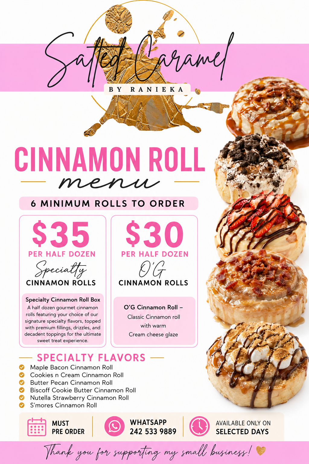 Cinnamon Roll Specialty Box (1/2 Dozen_0