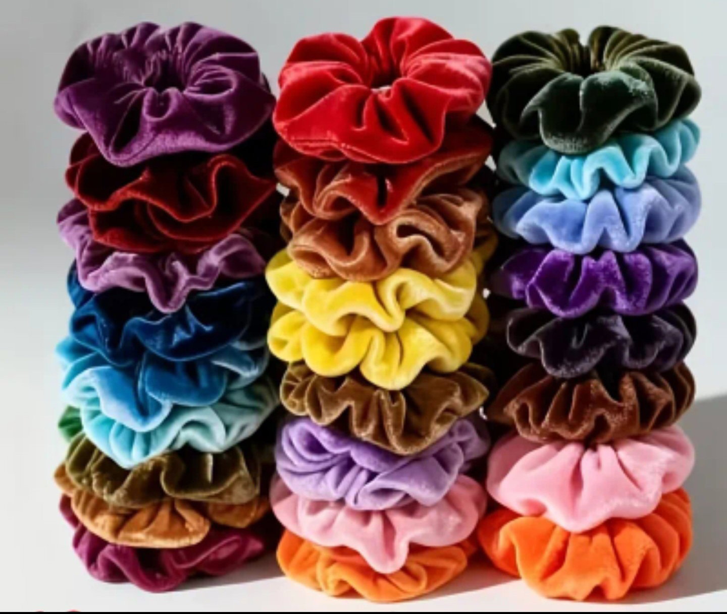 VELVET SCRUNCHIES 5 for_0