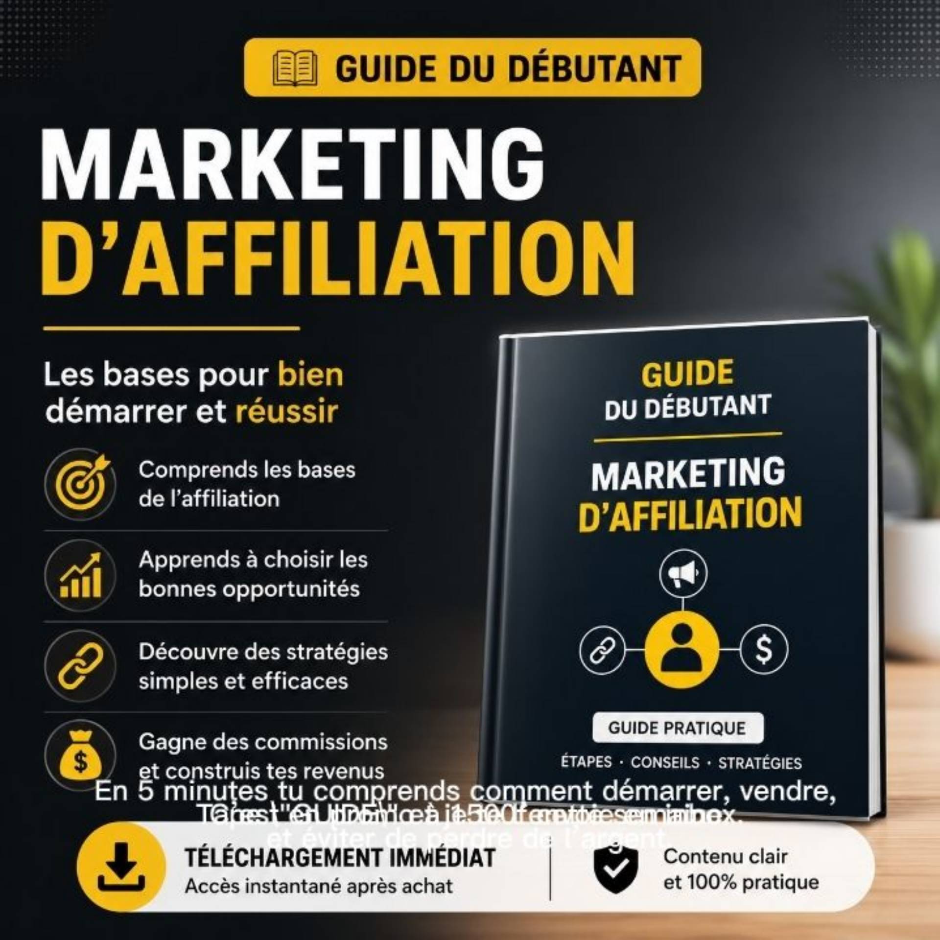 GUIDE DU DÉBUTANT : Marketing d'Affiliation - Les bases pour bien démarrer et réussir_0