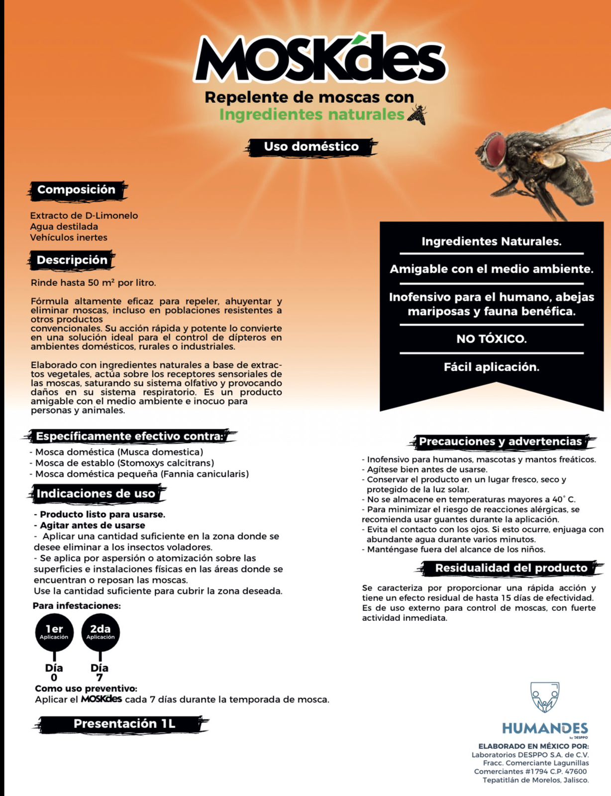 REPELETE DE MOSCAS (MOSKDES) 1 LT _1