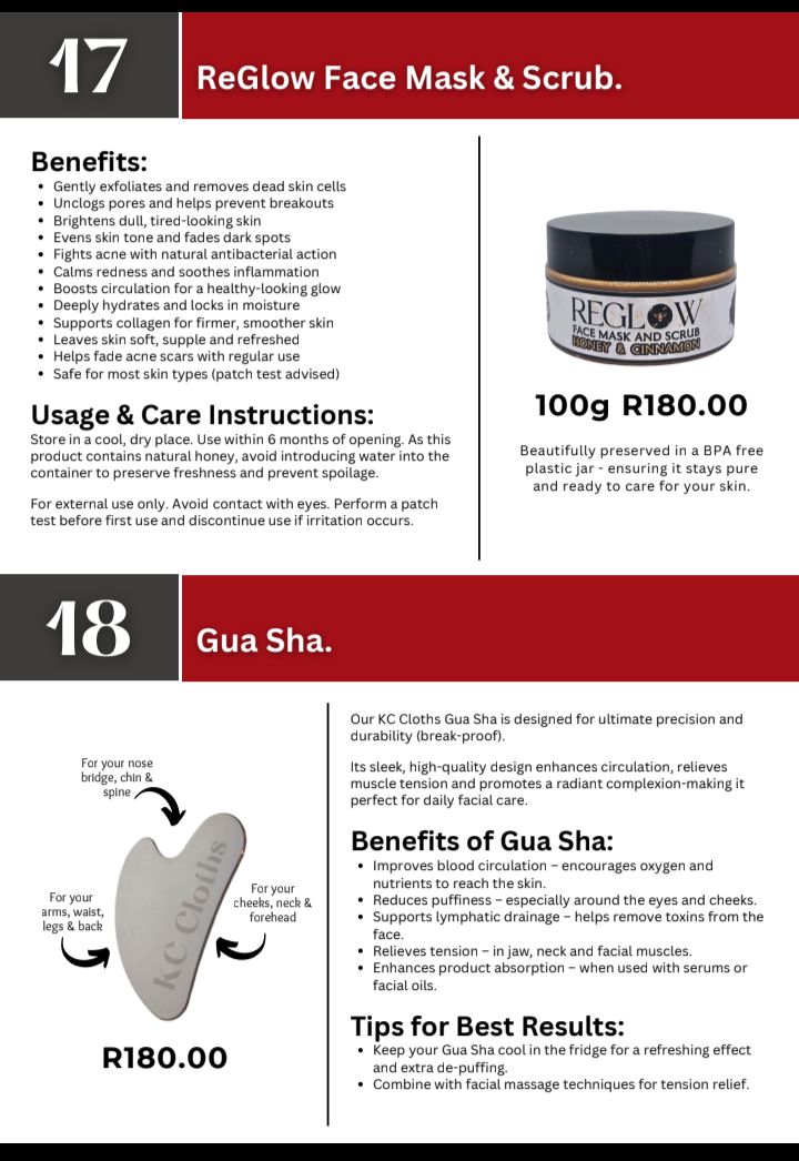 ReGlow Face Mask & Scrub / Gua Sha