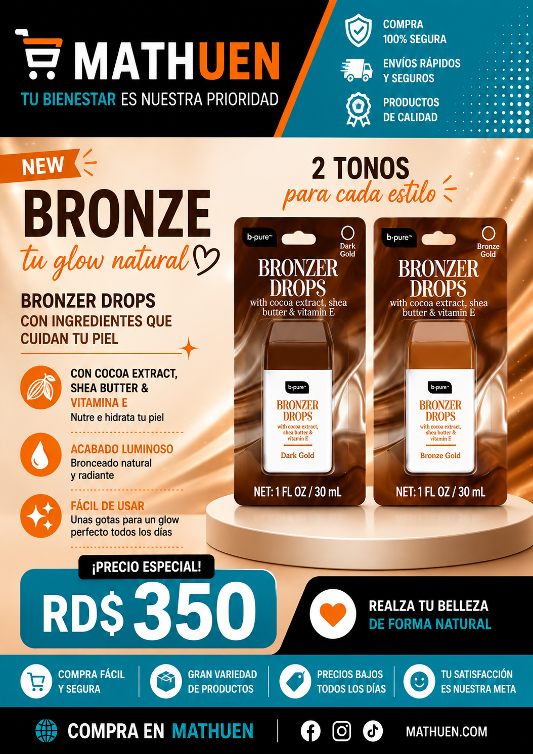 B.pure Gotas Bronceadoras _0
