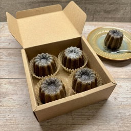 🖤 Black Sesame Mochi Canelé