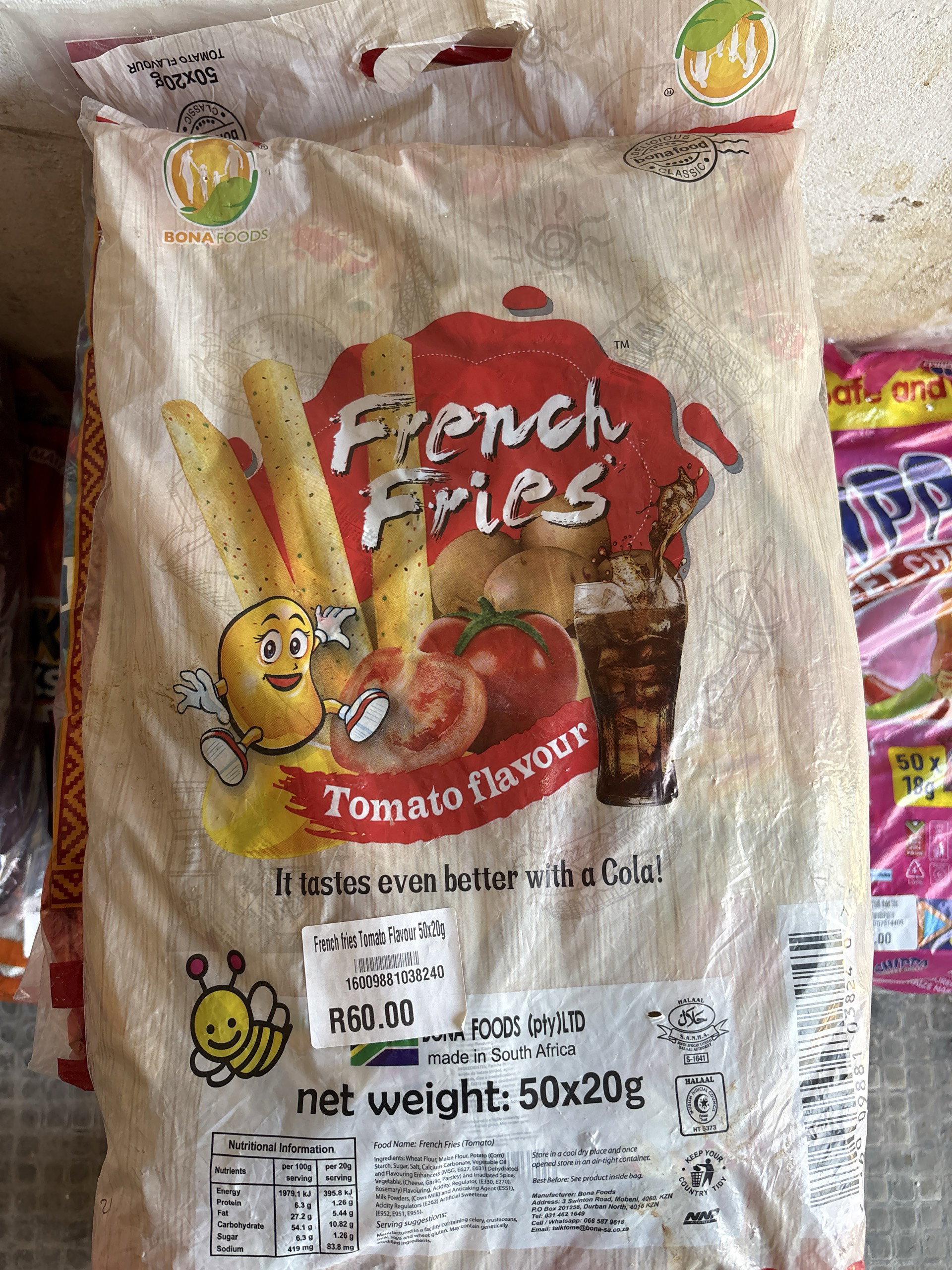 French fries 50x20g