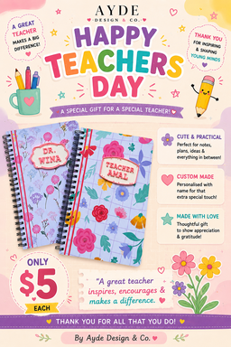 🌸TEACHER DAY NOTEBOOK🌸
