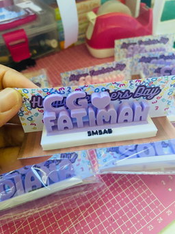 🌸3D NAME TABLE STAND🌸(Mini)