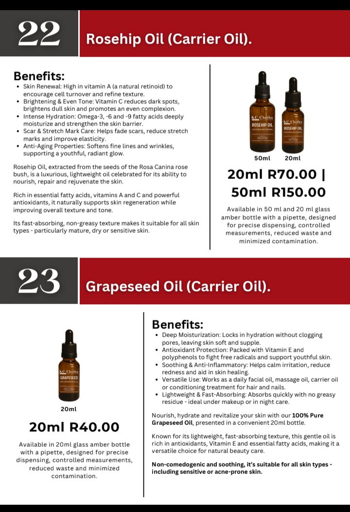 Rosehip Oil / Grapeseed Oil