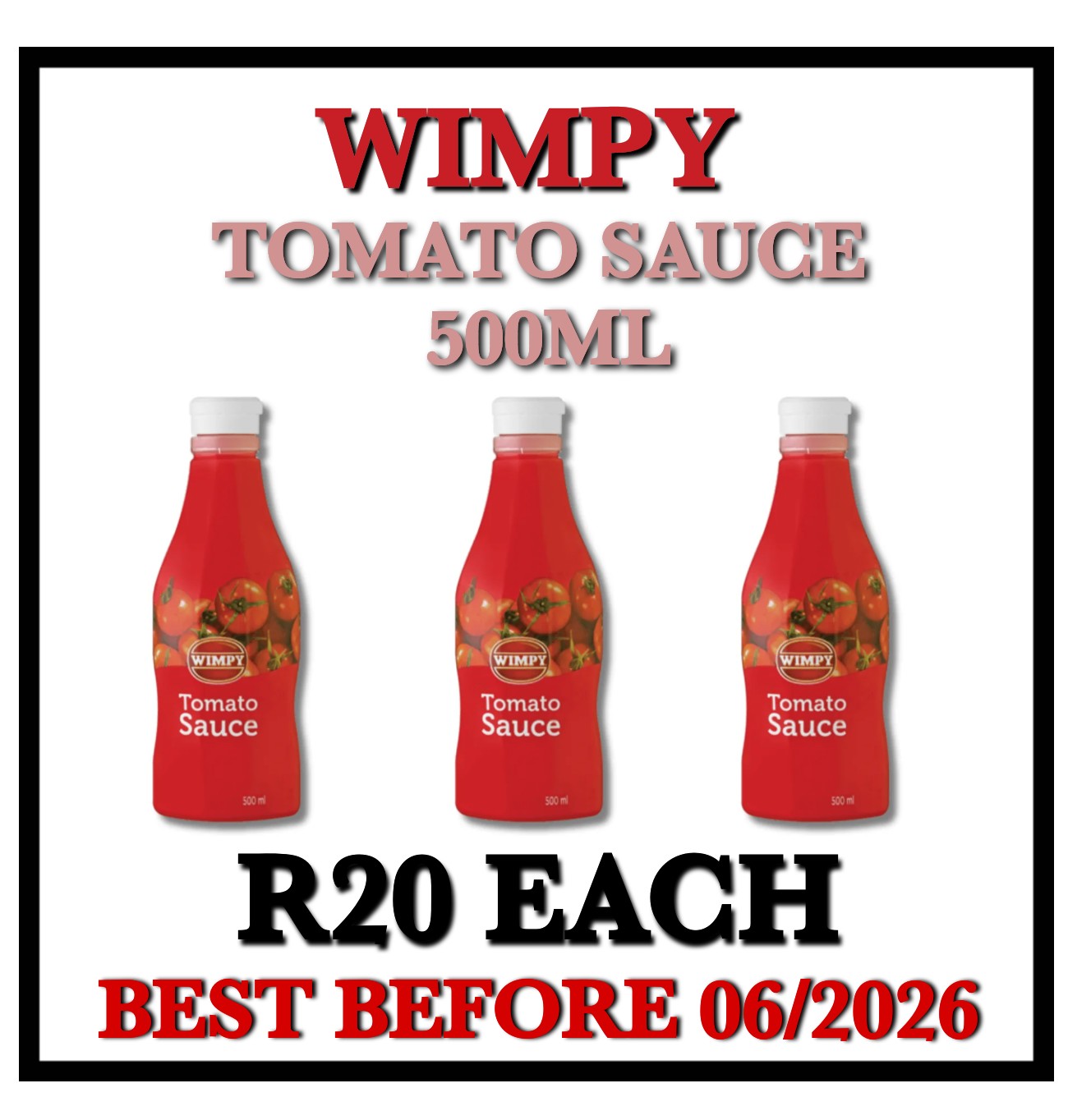 Wimpy Sauces 500ml_0