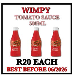 Wimpy Sauces 500ml