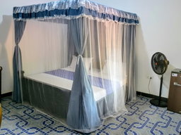 Standard Room with Fan, including breakfast for two people, bedroom fridge, 32" smart TV,  King size mosquito tent & internet