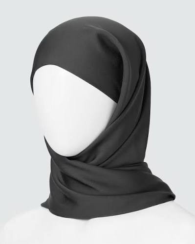 Uniqlo Satin Hijab - Black_0