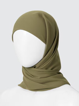 Uniqlo Georgette Hijab - Olive