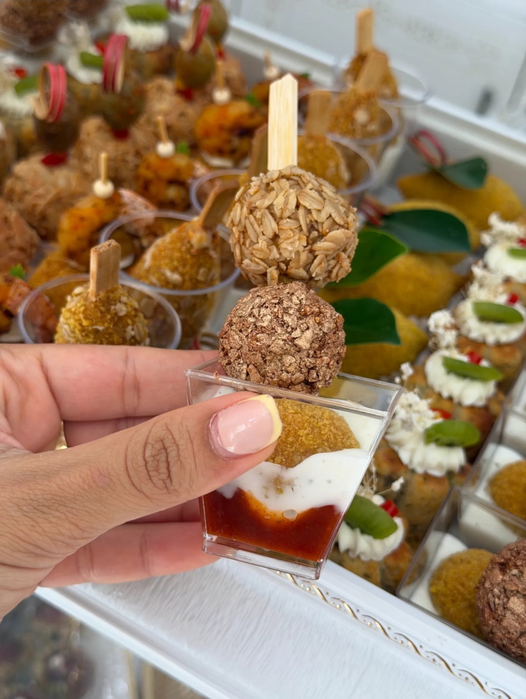 Verrine 3 boules 1kg – Une présentation moderne et un trio de textures