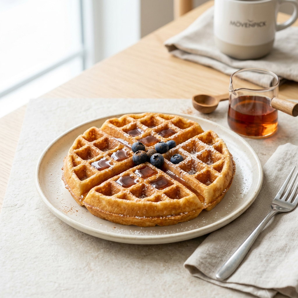 Belgian Waffle with Syrup