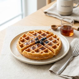 Belgian Waffle with Syrup