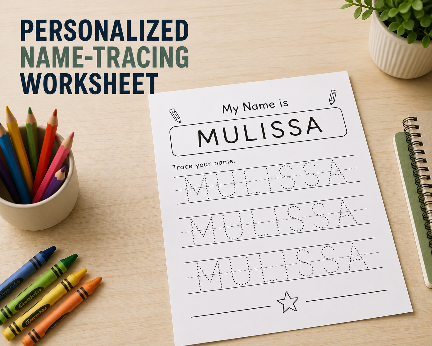 Personalized Name-Tracing Worksheet_0